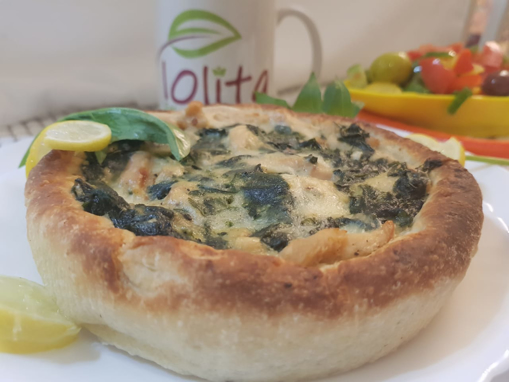 Picture of Millet spinach & chicken quiche